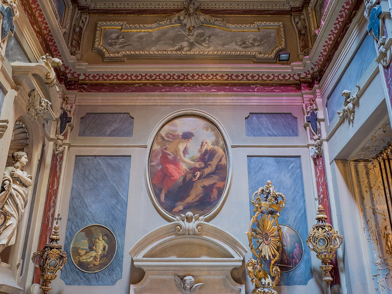 Elia e angelo - cappella del Santissimo Sacramento, Brescia